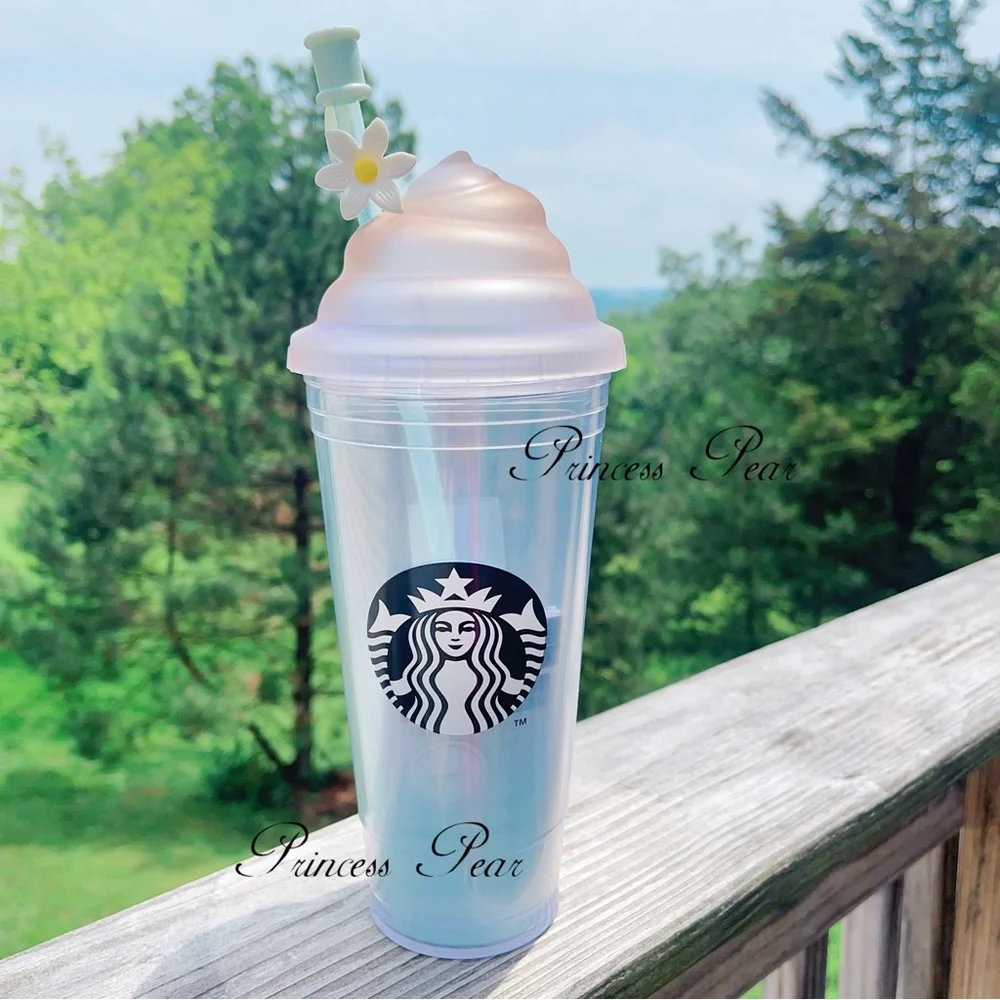 Starbucks Korea 2019 Spring Blue Whipping Cream Cold Cup 591ml - Picture 1 of 8